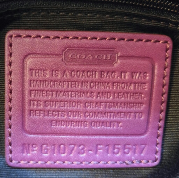 Coach pink and silver purse - Picture 6 of 8